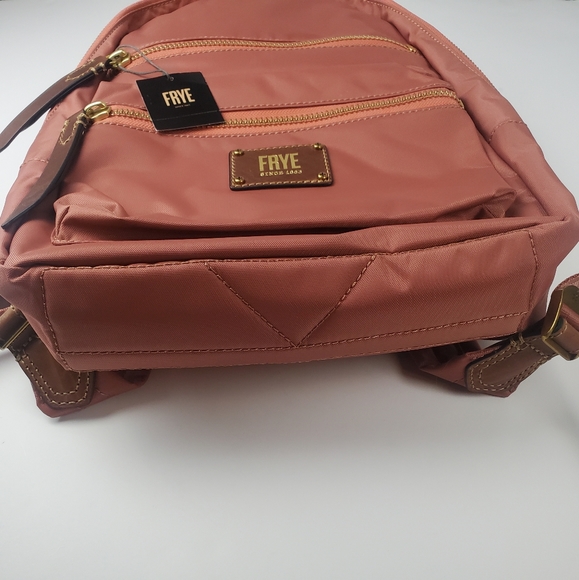 Frye Nylon Large Ivy Zip Backpack Dusty Rose - Picture 7 of 11